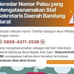 Nomor WhatsApp Palsu Sekda Bandung Barat Marak, Warga Diminta Waspada