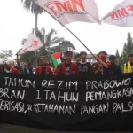 Setahun Prabowo-Gibran, BEM SI Tuntut Evaluasi di Bandung