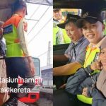 Iseng Dorong Petugas saat Kereta Api Melintas, Cewek Ini Berujung Ditahan