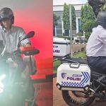 Momen Menkeu Purbaya Cobain Moge Patwal: “Berat Motornya, Enakan Naik Motor Bebek”