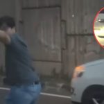 Tak Terima Ditegur, Pria Pengemudi Mobil Karimun Ini Emosi Hingga Acungkan Pedang