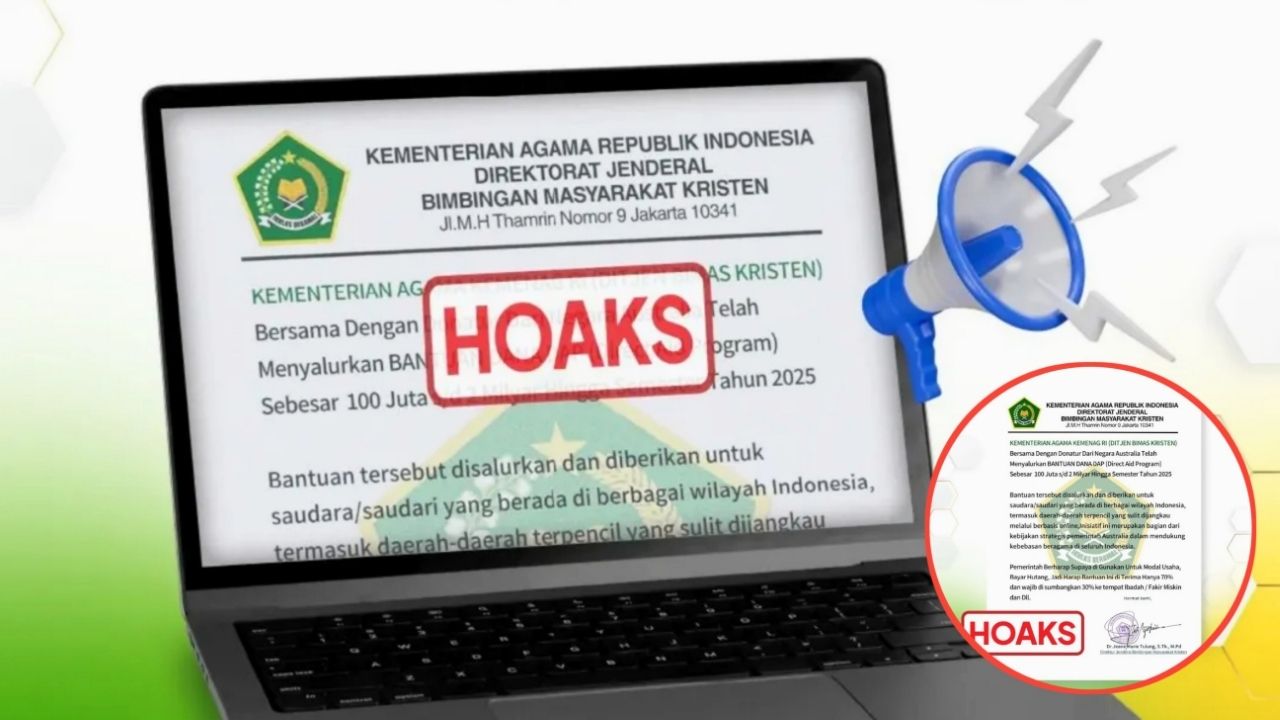 Kemenag RI Tegaskan Berita Hoaks Terkait Penyaluran Bantuan Dana DAP (Direct Aid Program) Kemenag RI Tegaskan Berita Hoaks Terkait Penyaluran Bantuan Dana DAP (Direct Aid Program)