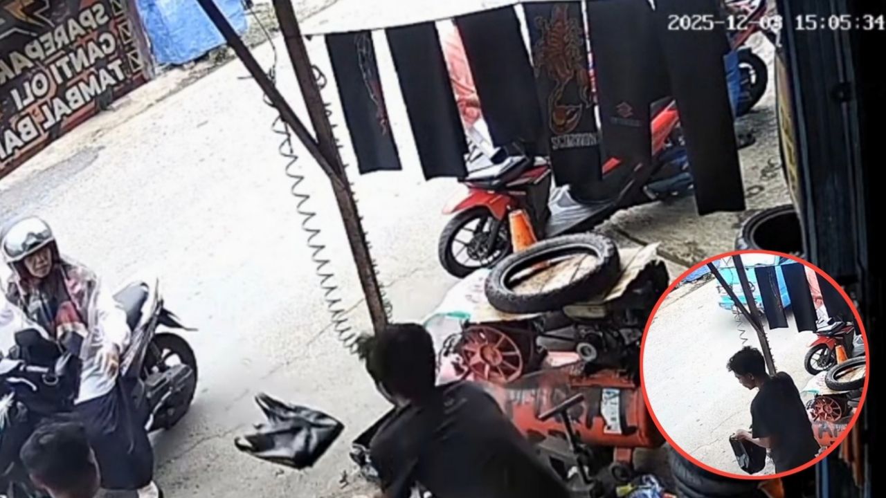 Aksi Ibu-Ibu Ini Lempar Botol Oli Kosong ke Bengkel, Mekanik Sampai Bingung Aksi Ibu-Ibu Ini Lempar Botol Oli Kosong ke Bengkel, Mekanik Sampai Bingung