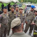 Satpol PP Kota Bandung Laksanakan Pengamanan Pertandingan Persib Bandung vs Bhayangkara FC