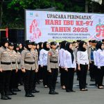 Polrestabes Bandung Gelar Upacara Peringatan Hari Ibu, Seluruh Petugas Merupakan Polwan
