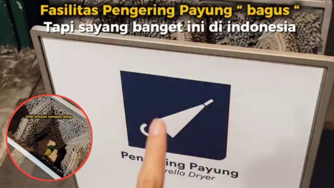 Minim Literasi, Fasilitas Pengering Payung Disalahgunakan Jadi Tempat Buang Sampah Minim Literasi, Fasilitas Pengering Payung Disalahgunakan Jadi Tempat Buang Sampah