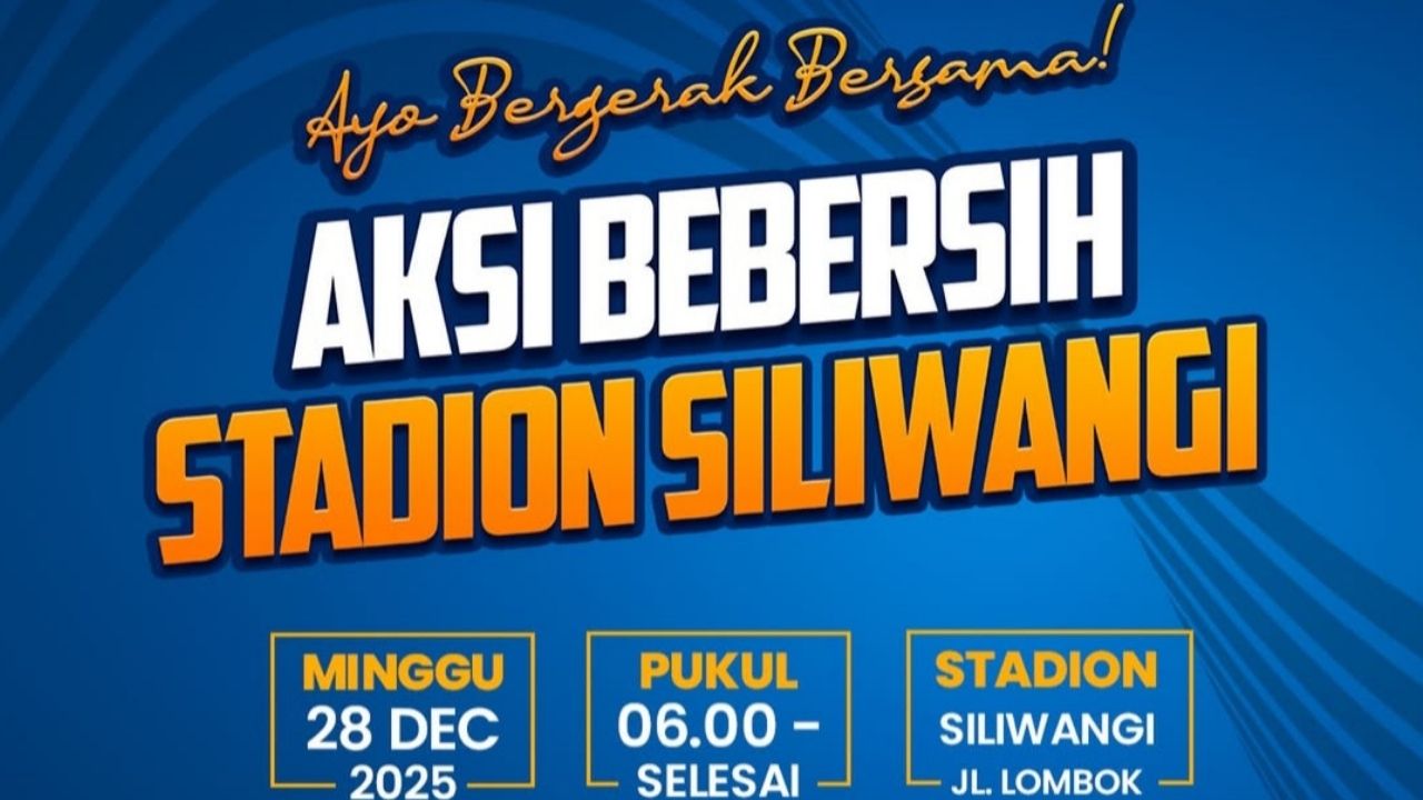 Aksi Bebersih Stadion Siliwangi Akan Dilakukan Besok, Ayo Bergerak Bersama!