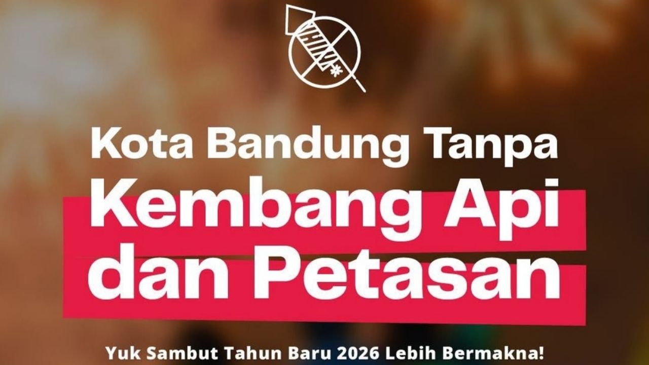 Kota Bandung Tanpa Kembang Api dan Petasan, Yuk Sambut Tahun Baru 2026 dengan Lebih Bermakna! Kota Bandung Tanpa Kembang Api dan Petasan, Yuk Sambut Tahun Baru 2026 dengan Lebih Bermakna!