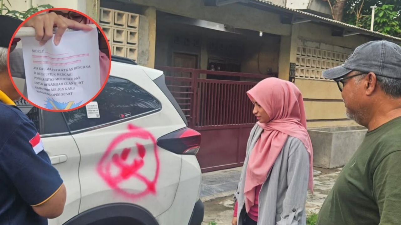 Sherly Annavita Diteror Beruntun Usai Soroti Bencana Sumatra, Mulai Mobil Dicoret-Coret hingga Rumah Dilempari Telur Busuk Sherly Annavita Diteror Beruntun Usai Soroti Bencana Sumatra, Mulai Mobil Dicoret-Coret hingga Rumah Dilempari Telur Busuk