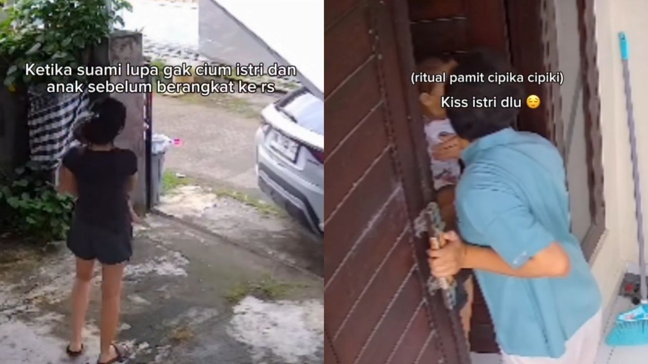 Momen Ketika Suami Ini Berangkat Kerja Lupa Cium Istri dan Anak, Langsung Balik Lagi Momen Ketika Suami Ini Berangkat Kerja Lupa Cium Istri dan Anak, Langsung Balik Lagi