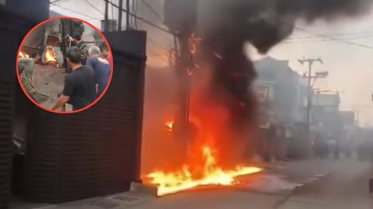 Gardu Listrik Terbakar di Ciganitri Karena Tersambar Petir, Dua Mobil Warga Ikut Terbakar Gardu Listrik Terbakar di Ciganitri Karena Tersambar Petir, Dua Mobil Warga Ikut Terbakar