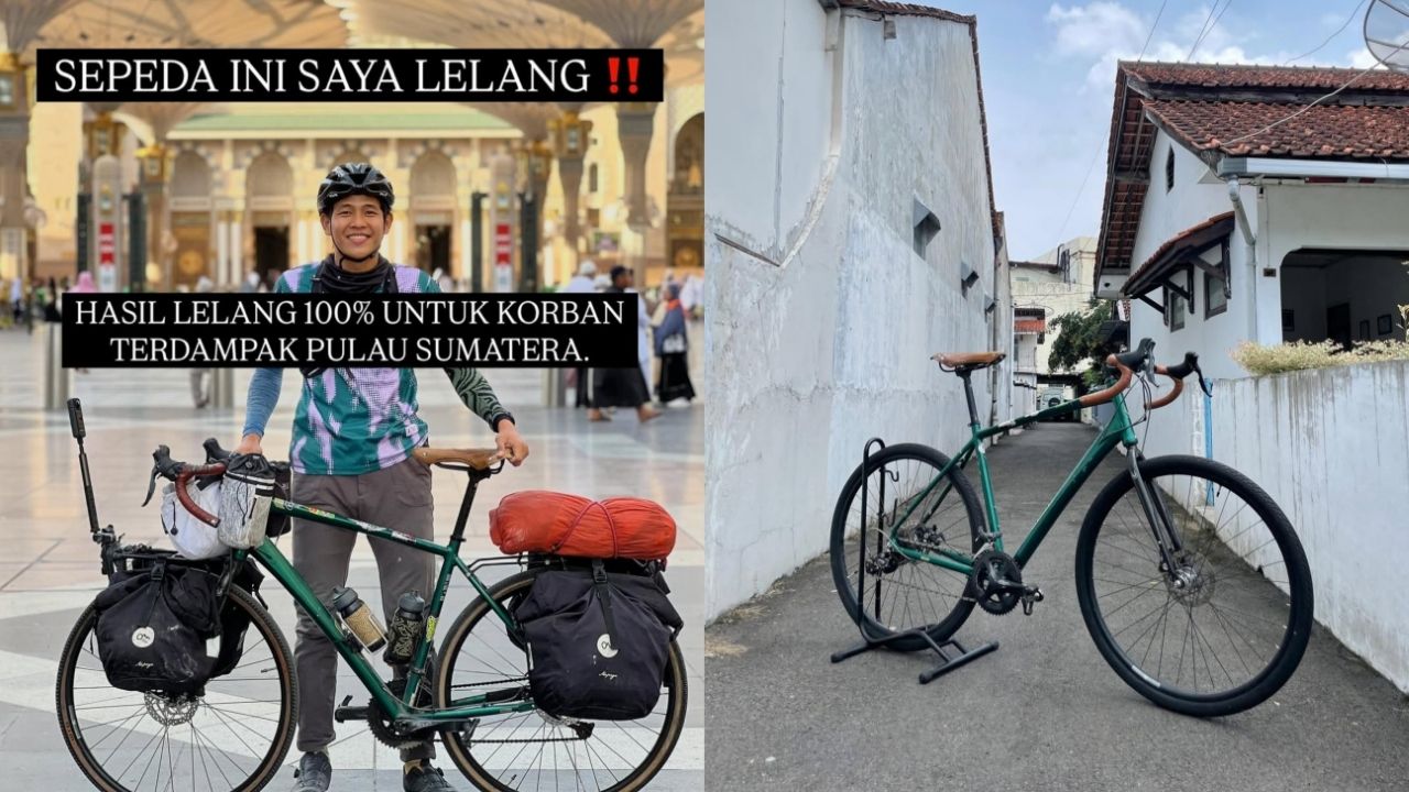 Gowes dari Indonesia ke Меkkah, Pria Ini Lelang Sepedanya yang Hasilnya Akan Didonasikan 100% Bagi Korban di Sumatra Gowes dari Indonesia ke Меkkah, Pria Ini Lelang Sepedanya yang Hasilnya Akan Didonasikan 100% Bagi Korban di Sumatra