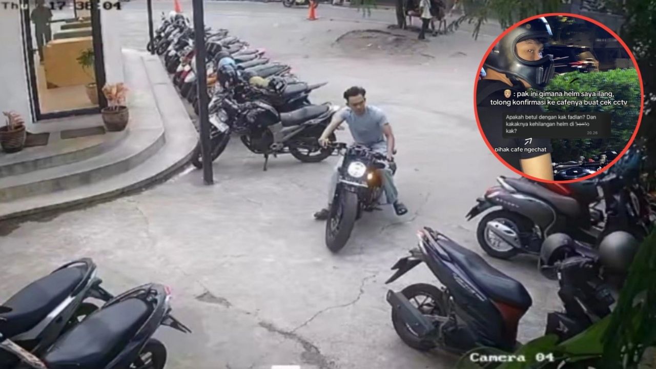 Laporkan Helm Hilang di Parkiran Kafe, Cowok Ini Minta Dicek CCTV dan Hasilnya Tak Terduga Laporkan Helm Hilang di Parkiran Kafe, Cowok Ini Minta Dicek CCTV dan Hasilnya Tak Terduga