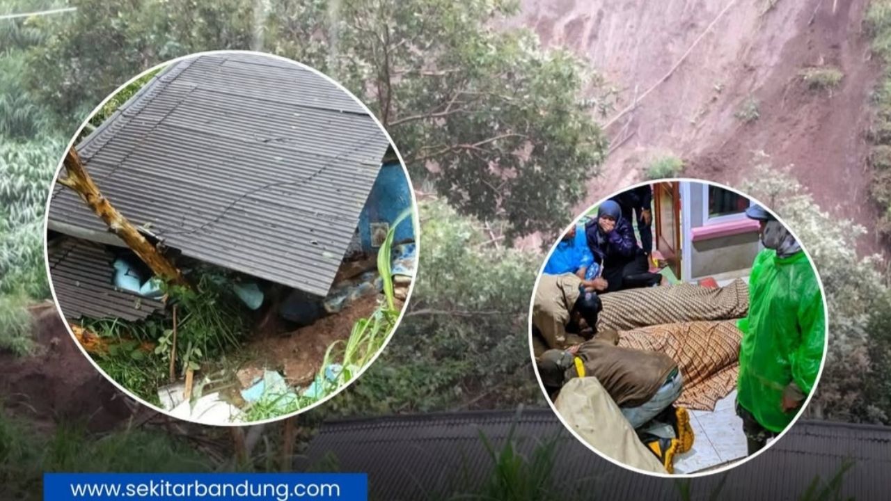 Tanah Longsor di Lembang Tewaskan Pasangan Suami Istri, Rumah Tertimbun Material Tanah Longsor di Lembang Tewaskan Pasangan Suami Istri, Rumah Tertimbun Material