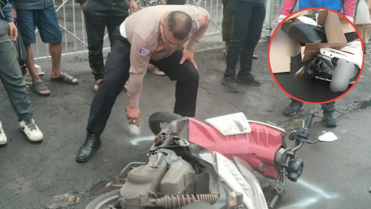 Kecelakaan Lalu Lintas Libatkan Sepeda Motor dan Bus di Jalan AH Nasution, Satu Orang Meninggal Dunia di Tempat Kecelakaan Lalu Lintas Libatkan Sepeda Motor dan Bus di Jalan AH Nasution, Satu Orang Meninggal Dunia di Tempat