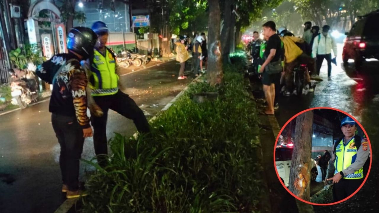 Pengendara Sepeda Motor Tabrak Pohon di Jalan Ibrahim Adjie Kiaracondong Hingga Meninggal Dunia di Tempat, Diduga Karena Mengantuk Pengendara Sepeda Motor Tabrak Pohon di Jalan Ibrahim Adjie Kiaracondong Hingga Meninggal Dunia di Tempat, Diduga Karena Mengantuk