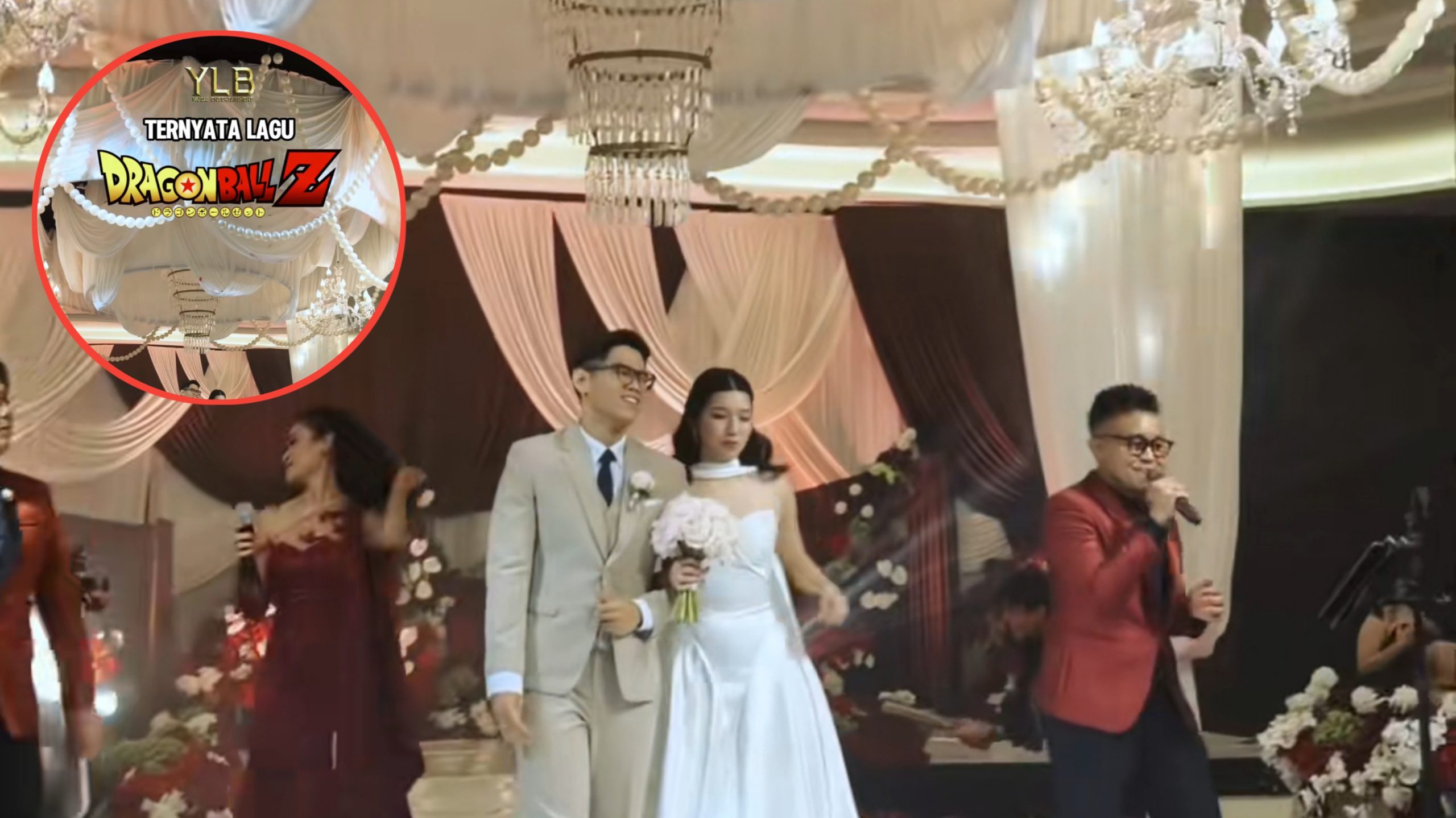 Beda dari yang Lain, Pengantin Ini Request Lagu Soundtrack dari Kartun Favorit Tahun 90-an (TikTok/@yudaleobetty93)