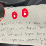 Anak Tidak Sengaja Lecetin Mobil Orang, Ibu Ini Tidak Kabur dan Tinggalkan Surat untuk Pemiliknya