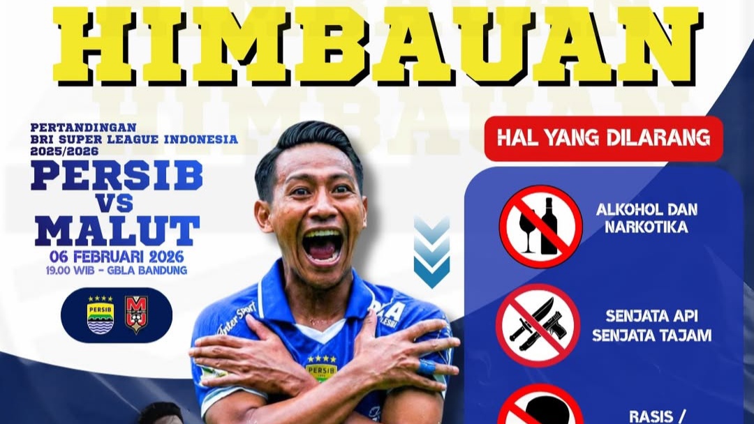 Jelang Pertandingan Persib Bandung vs Malut United, Polrestabes Bandung Imbau Masyarakat dan Suporter Jaga Ketertiban dan Keamanan Selama Pertandingan Berlangsung Jelang Pertandingan Persib Bandung vs Malut United, Polrestabes Bandung Imbau Masyarakat dan Suporter Jaga Ketertiban dan Keamanan Selama Pertandingan Berlangsung