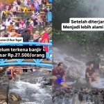 Pria Ini Bagikan Keadaan Wisata Guci di Tegal Pascabanjir, Jadi Lebih Alami dan Gratis