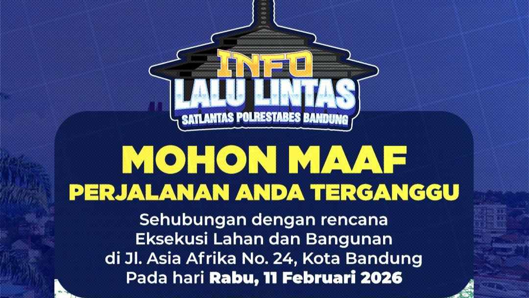 Catat! Hari Ini Akan Ada Eksekusi Lahan di Jalan Asia Afrika Bandung, Arus Lalu Lintas Berpotensi Padat Catat! Hari Ini Akan Ada Eksekusi Lahan di Jalan Asia Afrika Bandung, Arus Lalu Lintas Berpotensi Padat