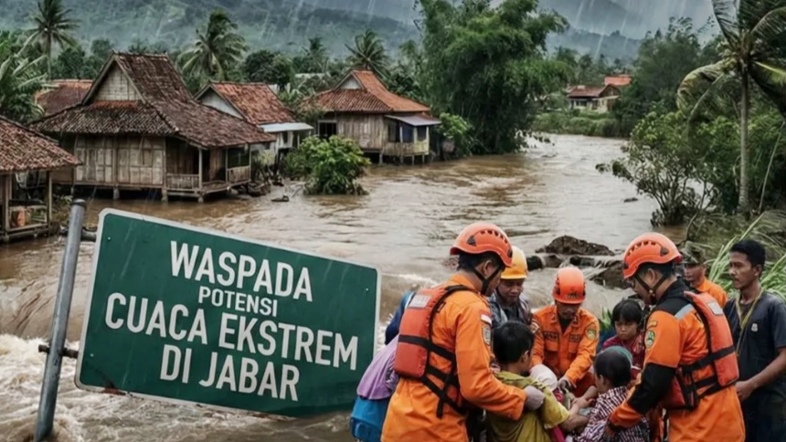 Waspada Potensi Cuaca Ekstrem, Jawa Barat Masih Akan Diguyur Hujan dalam Sepekan