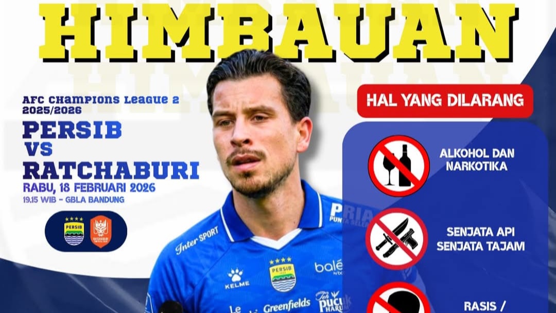 Jelang Pertandingan Persib Bandung vs Ratchaburi FC, Polrestabes Bandung Imbau Masyarakat dan Suporter Jaga Ketertiban dan Keamanan Selama Pertandingan Berlangsung Jelang Pertandingan Persib Bandung vs Ratchaburi FC, Polrestabes Bandung Imbau Masyarakat dan Suporter Jaga Ketertiban dan Keamanan Selama Pertandingan Berlangsung
