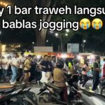 Usai Tunaikan Salat Tarawih, Sejumlah Laki-laki Ini Langsung Lakukan Joging di Malam Hari