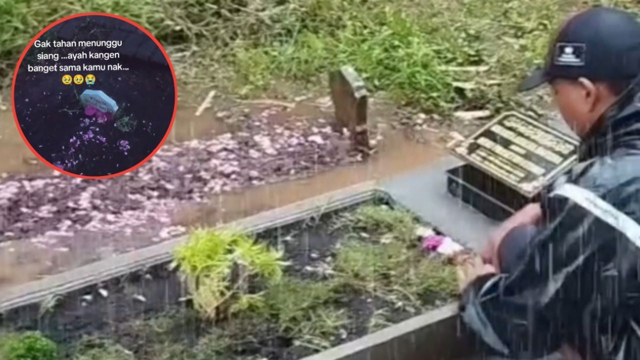Momen Haru Ayah Datangi Makam Putrinya untuk Melepas Rindu kepada Bidadari Kecilnya Momen Haru Ayah Datangi Makam Putrinya untuk Melepas Rindu kepada Bidadari Kecilnya