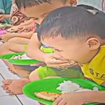 Momen Haru Anak-Anak Panti Lagi Makan, Satu Anak Pindah Tempat Agar Bisa Suapin Anak Paling Kecil