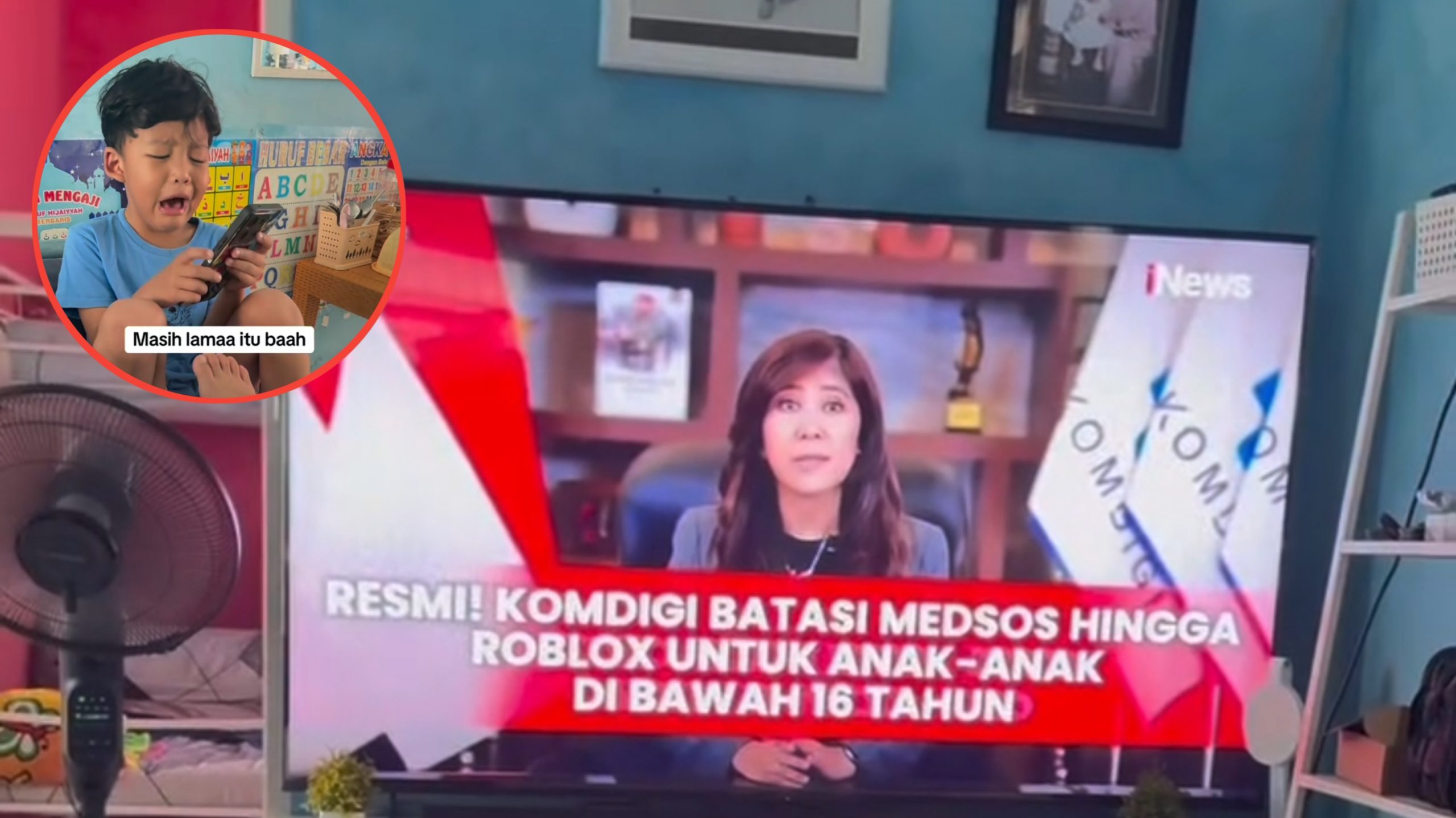 Imbas Peraturan Komdigi Blokir Akun Roblox hingga TikTok, Bocil Gen Alpha Ini Mulai Marah-marah (Instagram/@iedil_nur)