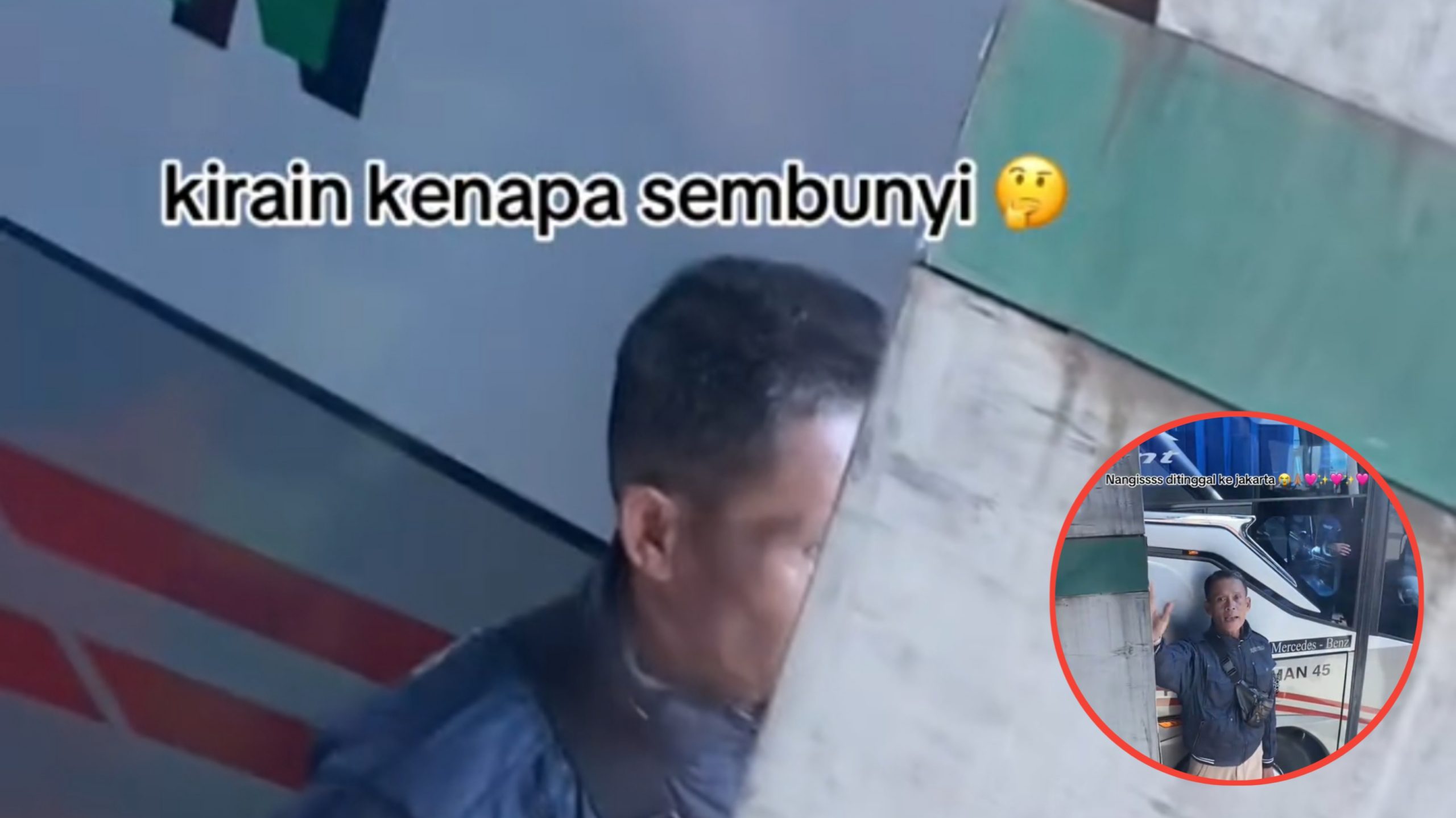 Dikira Sembunyi, Ternyata Bapak Ini Lagi Usap Air Mata karena Ditinggal Anaknya Balik ke Perantauan (TikTok/@haniiibany_)