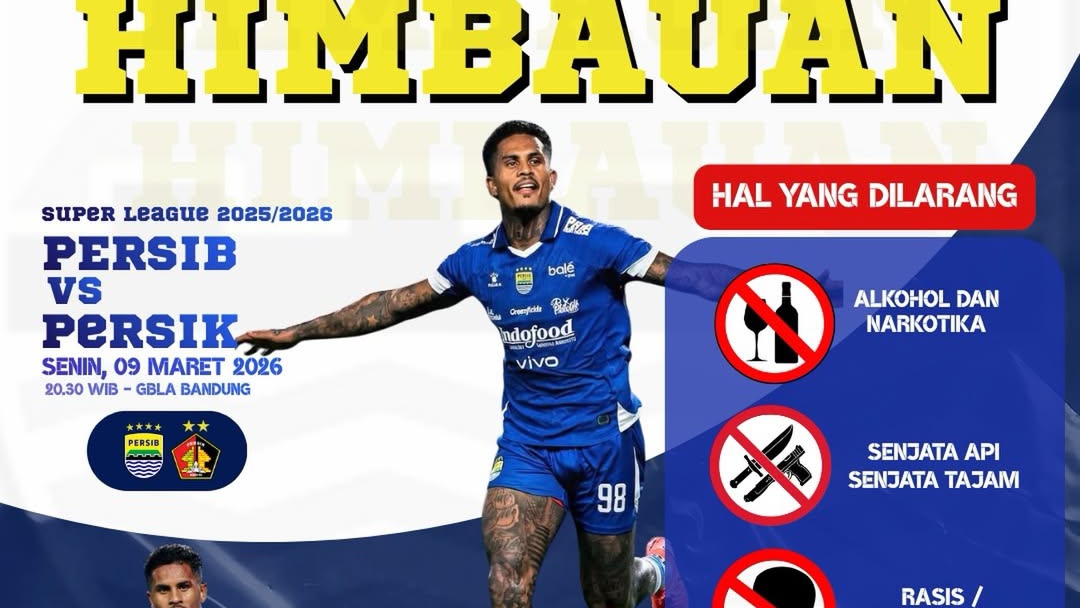 Jelang Pertandingan Persib Bandung vs Persik Kediri, Polrestabes Bandung Imbau Masyarakat dan Suporter Jaga Ketertiban dan Keamanan Selama Pertandingan Berlangsung Jelang Pertandingan Persib Bandung vs Persik Kediri, Polrestabes Bandung Imbau Masyarakat dan Suporter Jaga Ketertiban dan Keamanan Selama Pertandingan Berlangsung