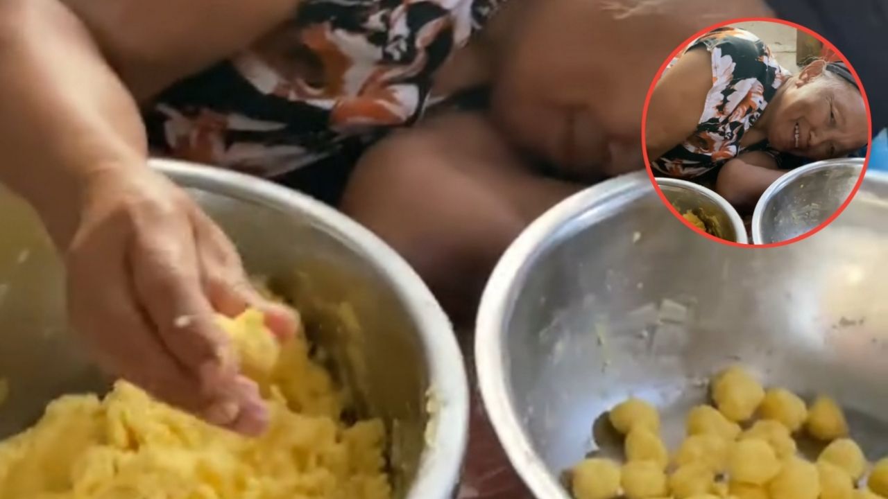 Meski dalam Keadaan Tepar, Nenek Ini Tetap Lanjut Buat Nastar Sambil Tiduran