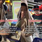 Momen Lucu Satu Keluarga Beli Pecel Lele Sambil Bantuin Penjualnya karena Kasihan Layani Sendirian