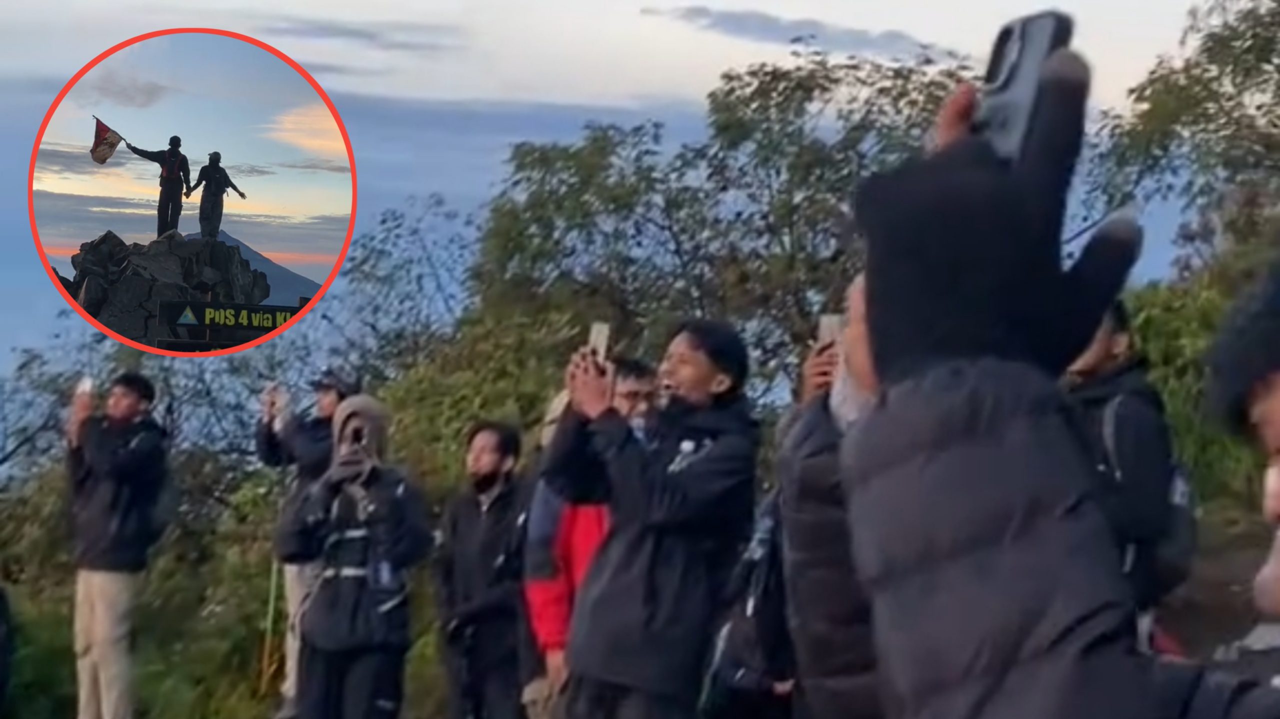 Momen Manis Sepasang Kekasih Ini Foto Berdua di Puncak Gunung Bikin Warganet Iri (TikTok/@_iniiiaulll)