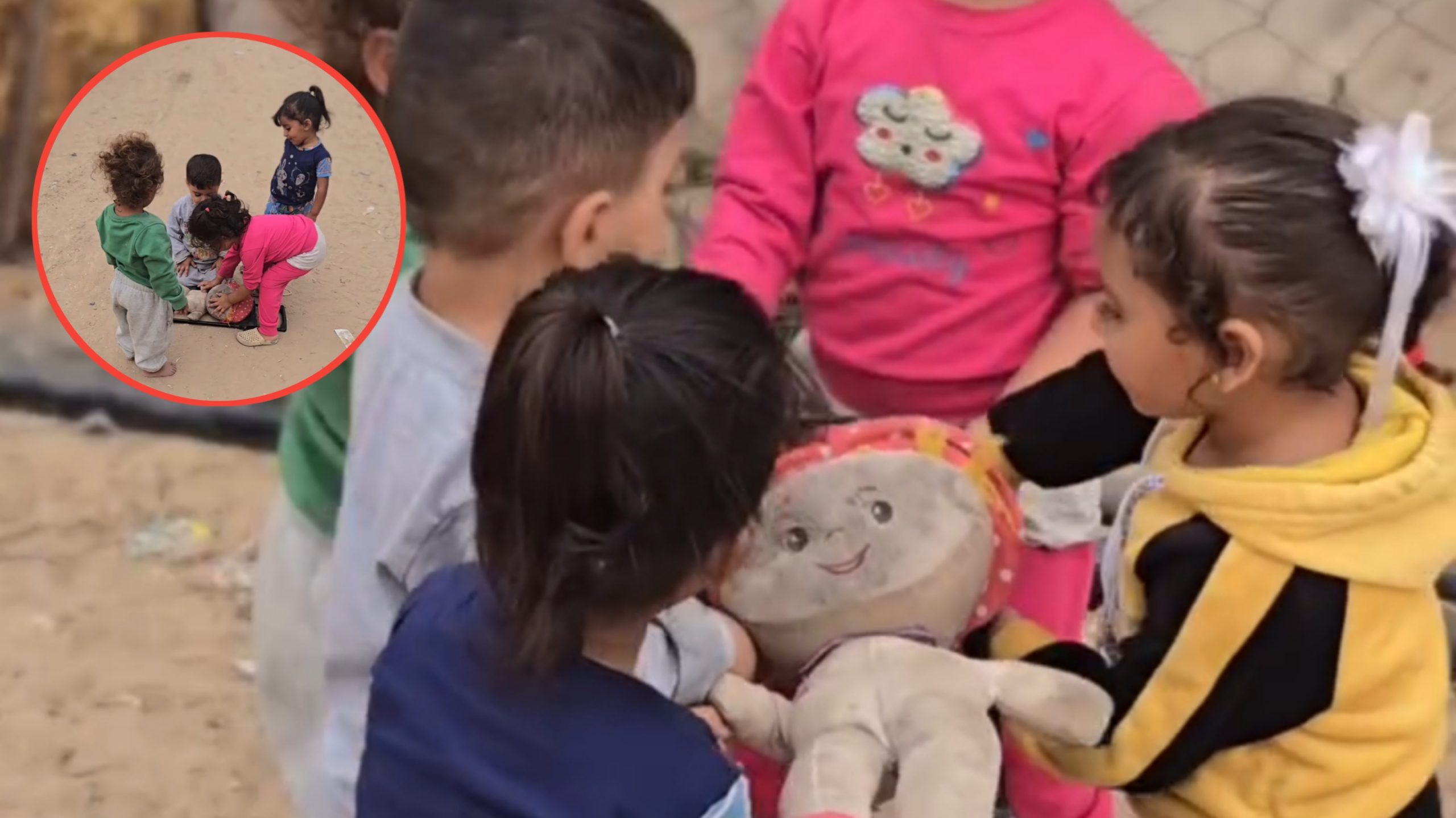 Momen Pilu dan Menyayat Hati Anak di Gaza Bermain Boneka dan Tirukan Prosesi Pemakaman (Instagram/@ghaith_of_gaza)