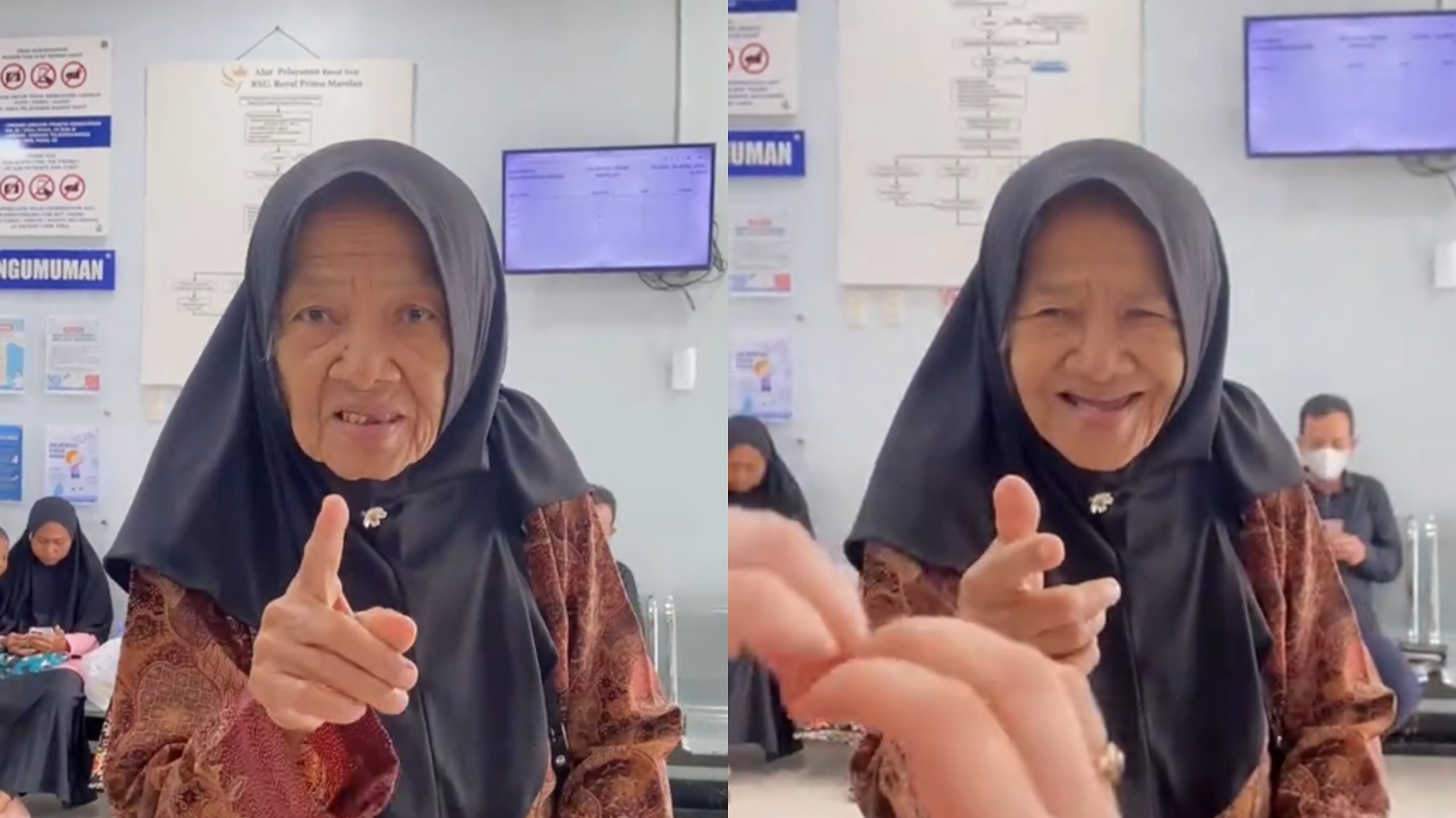 Sambil Berobat ke Rumah Sakit, Nenek ini Beri Wejangan kepada Para Nakes Menggunakan Bahasa Inggris (TikTok/@emik1001)