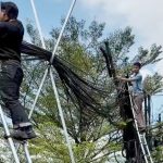 Pasca Robohnya Reklame di Ruas Jalan Soekarno-Hatta, Diskominfo Kota Bandung Kolaborasi Rapikan Kabel Fiber Optik
