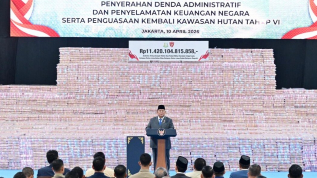 Saksikan Penyerahan Rp11,42 Triliun dan Ratusan Ribu Hektare Lahan Hasil Penyelamatan ke Negara, Presiden Prabowo Sampaikan Rasa Hormat dan Bahagia Saksikan Penyerahan Rp11,42 Triliun dan Ratusan Ribu Hektare Lahan Hasil Penyelamatan ke Negara, Presiden Prabowo Sampaikan Rasa Hormat dan Bahagia