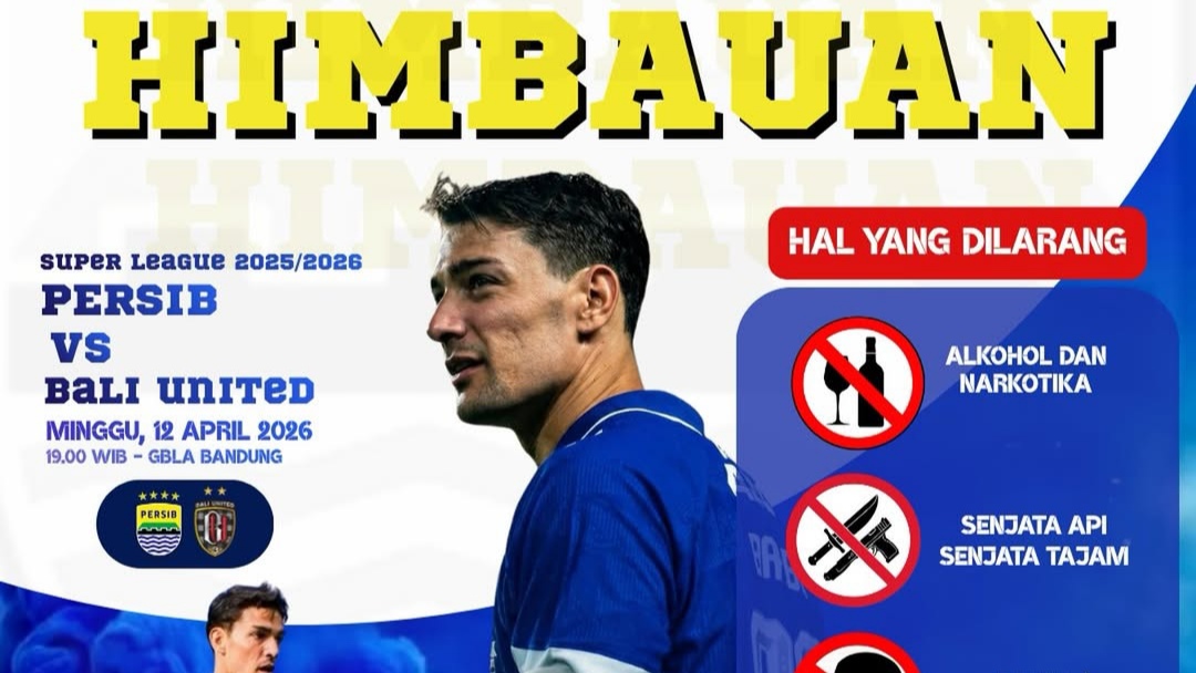 Jelang Pertandingan Persib Bandung vs Bali United, Polrestabes Bandung Imbau Masyarakat dan Suporter Jaga Ketertiban dan Keamanan Selama Pertandingan Berlangsung Jelang Pertandingan Persib Bandung vs Bali United, Polrestabes Bandung Imbau Masyarakat dan Suporter Jaga Ketertiban dan Keamanan Selama Pertandingan Berlangsung