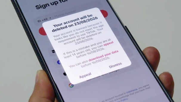 Diduga Imbas Peraturan 16 Tahun, Warganet Keluhkan Akun TikTok yang Tiba-tiba Kena Banned