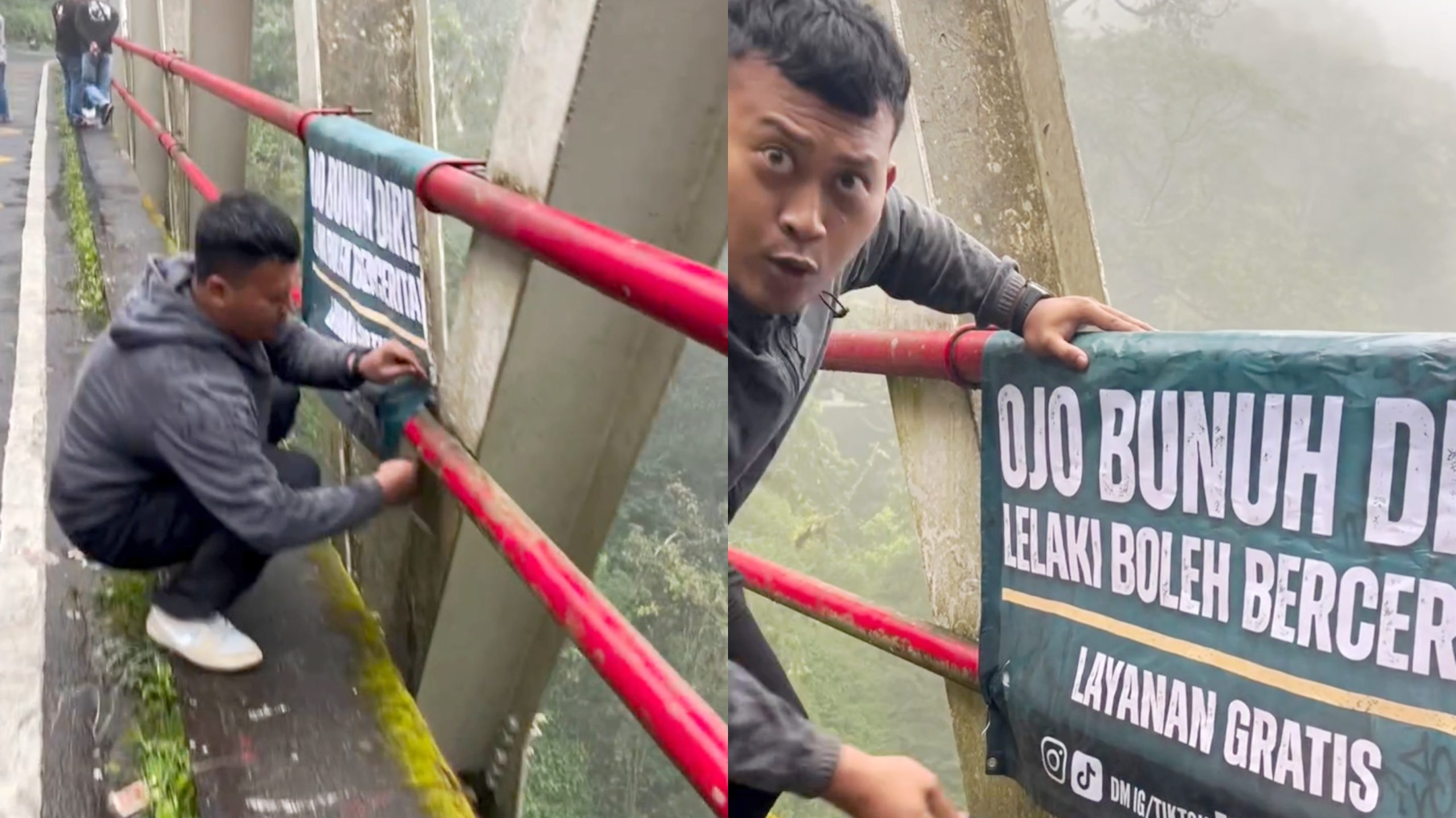 Imbas Dua Pria Bunuh Diri dalam Sebulan di Jembatan Cangar, Pria ini Buka Layanan Curhat Gratis (Instagram/@fandyalfian96)