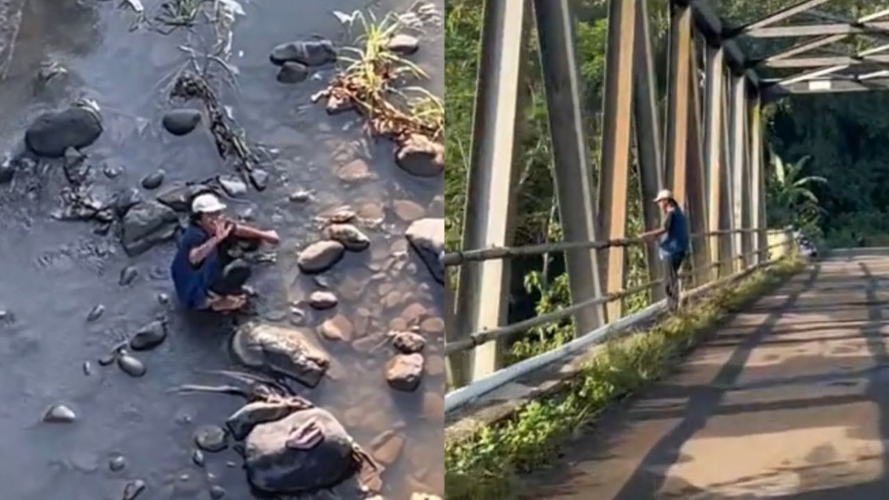 Sempat Berdiri Lama di Atas Jembatan dan Bikin Cemas, Pria ini Ternyata Lakukan Hal yang Tidak Terduga Sempat Berdiri Lama di Atas Jembatan dan Bikin Cemas, Pria ini Ternyata Lakukan Hal yang Tidak Terduga