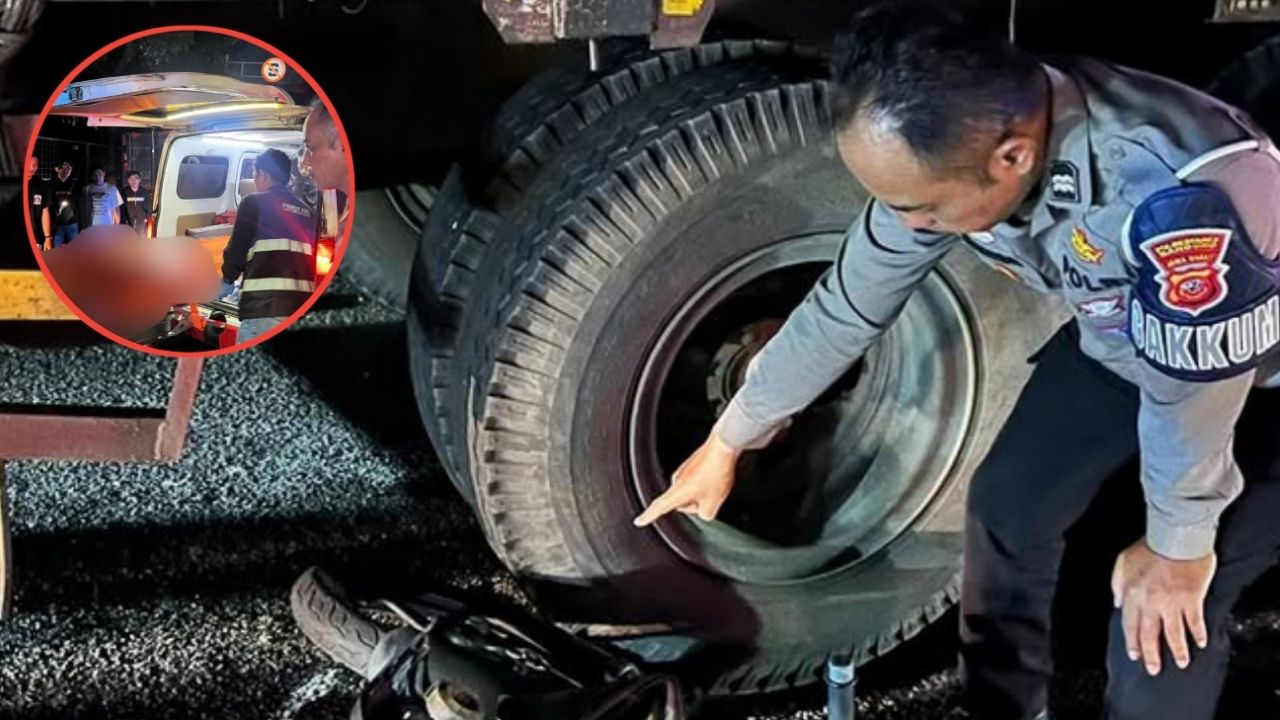 Kecelakaan Lalu Lintas karena Truk Parkir di Bahu Jalan di Jalan Soekarno-Hatta, Pemotor Meninggal Dunia