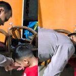 Belum Pernah Lihat Ayahnya Pakai Seragam, Anak ini Kaget Saat Tahu Ternyata Ayahnya Polisi