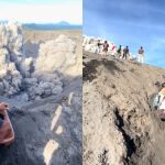 Momen Tegang Gunung Dukono Erupsi, Langkah Bijak Guide Pria ini Tuai Pujian Warganet