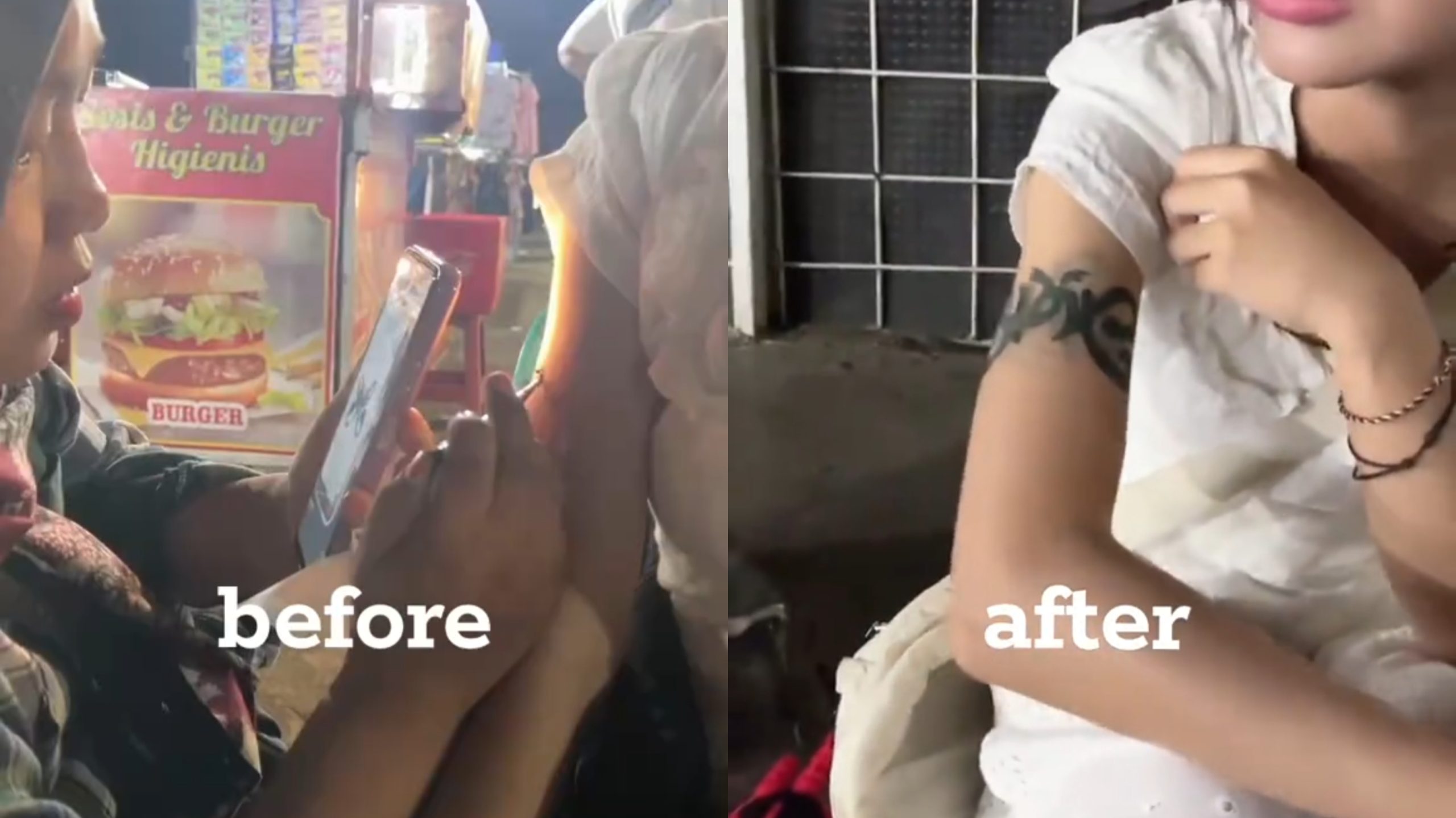 Cewek ini Bikin Tato Henna di Pasar Malam Palembang tetapi Hasilnya Tidak Sesuai Ekspektasi (TikTok/@mayzheemm)
