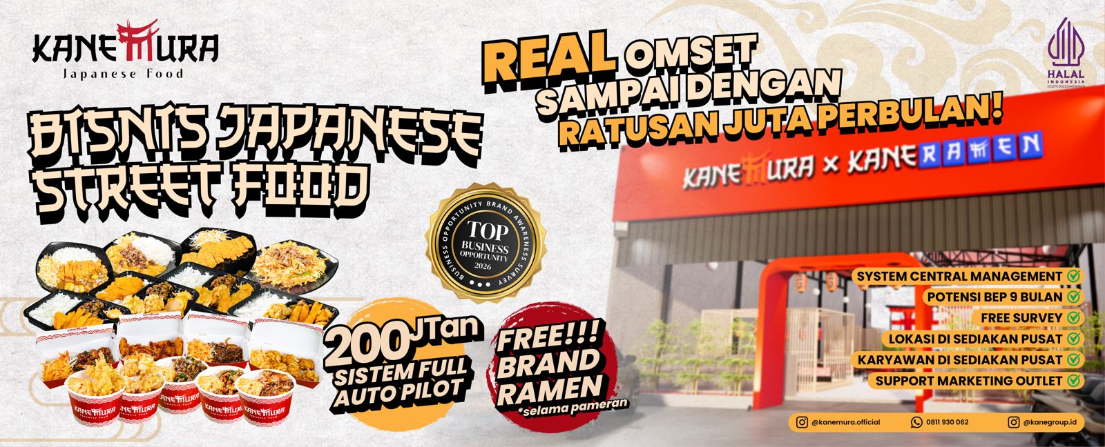 Kanemura Japanese Streetfood Perluas Ekspansi Bisnis Kuliner Jepang