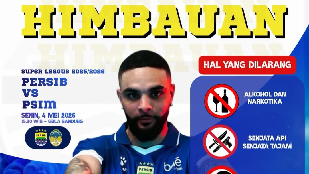 Jelang Pertandingan Persib Bandung vs PSIM Yogyakarta, Polrestabes Bandung Imbau Masyarakat dan Suporter Jaga Ketertiban dan Keamanan Selama Pertandingan Berlangsung Jelang Pertandingan Persib Bandung vs PSIM Yogyakarta, Polrestabes Bandung Imbau Masyarakat dan Suporter Jaga Ketertiban dan Keamanan Selama Pertandingan Berlangsung